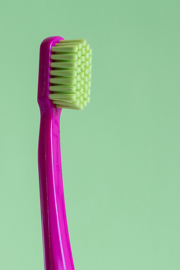 pink toothbrush